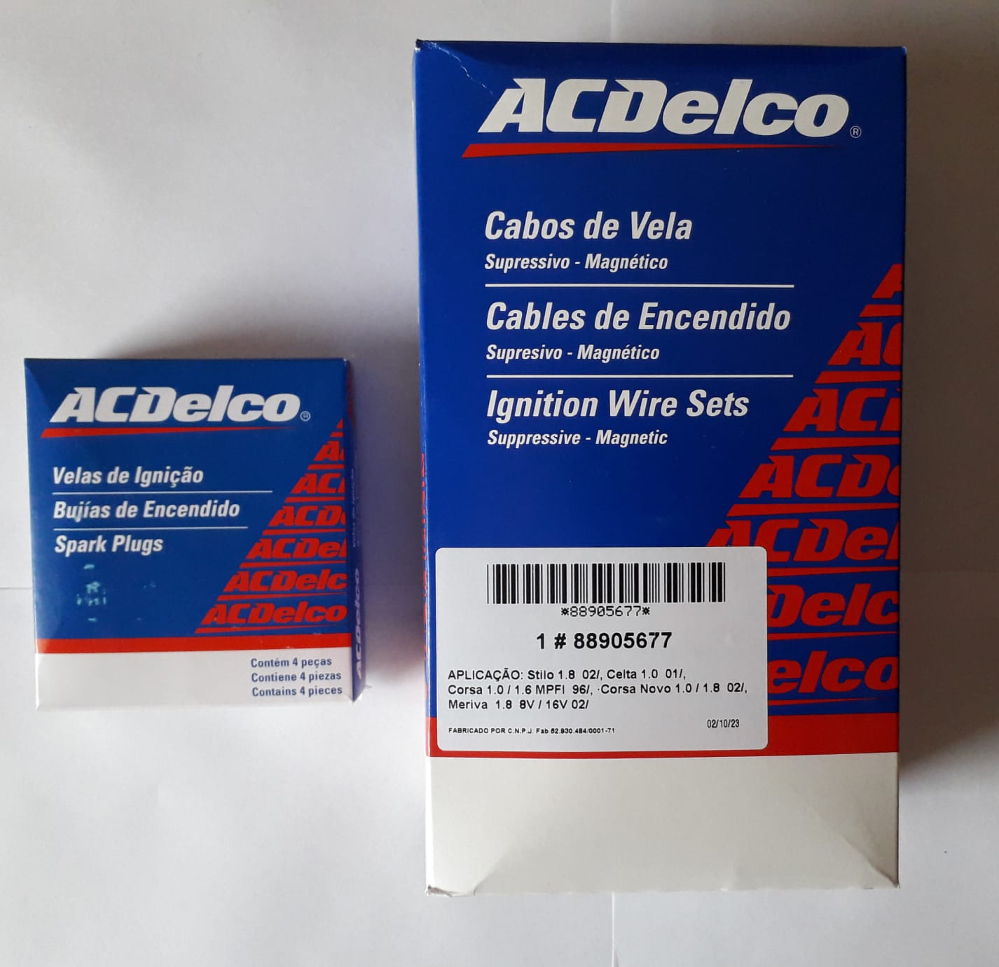 Kit de encendido cables y bujías.                     Agile-Astra-Celta-Classic-Cobalt-Corsa-Meriva-Montana-Prisma-Spin-Suzuki Fun-Fiat Idea-Palio-Punto-Siena-Stilo-Strada $36000.-